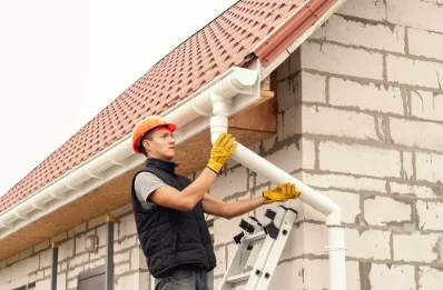 Pose et remplacement de gouttières à Vaillant